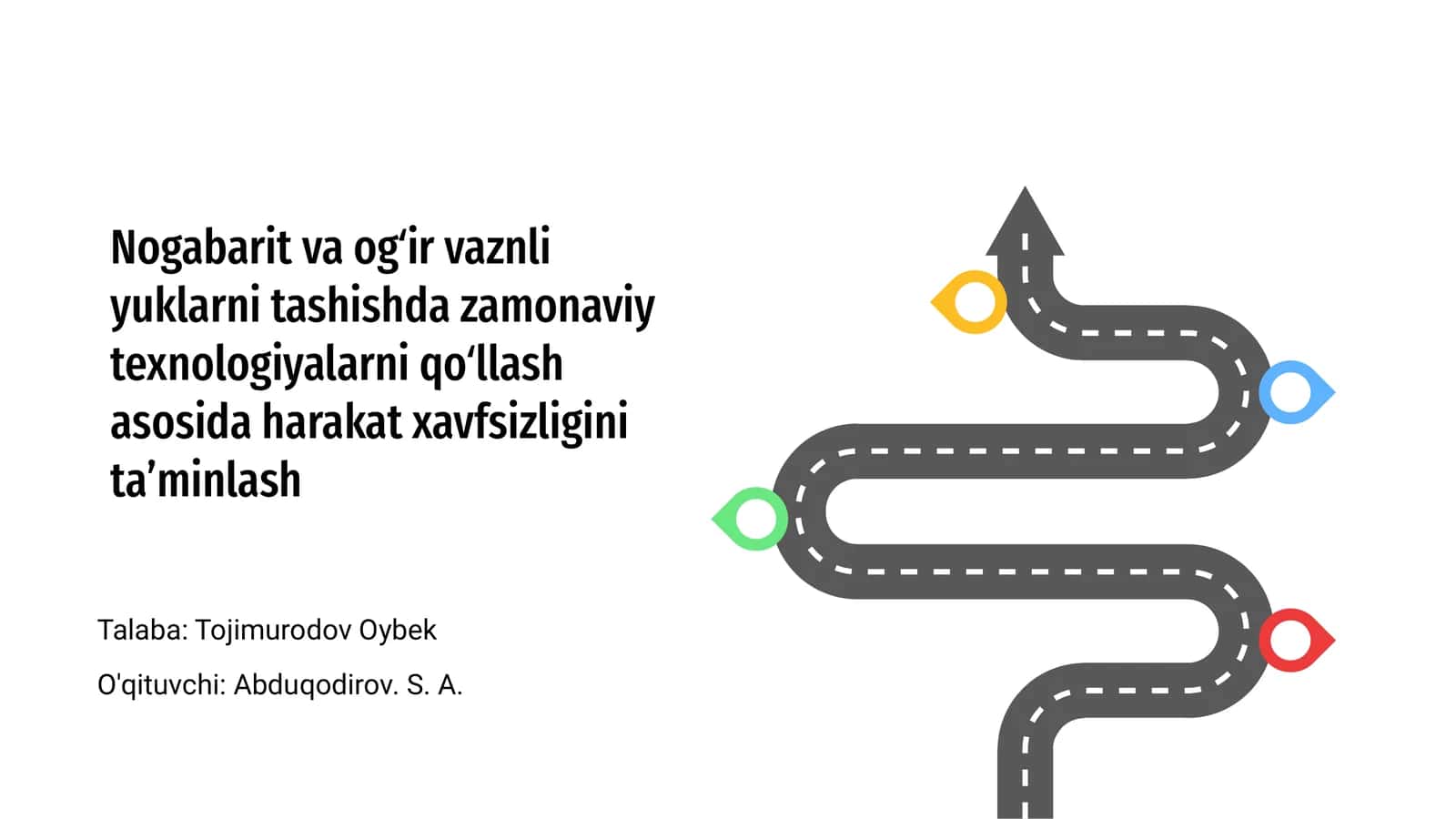 Nogabarit va og‘ir yuklarni tashishda zamonaviy texnologiyalarni qo‘llash 1