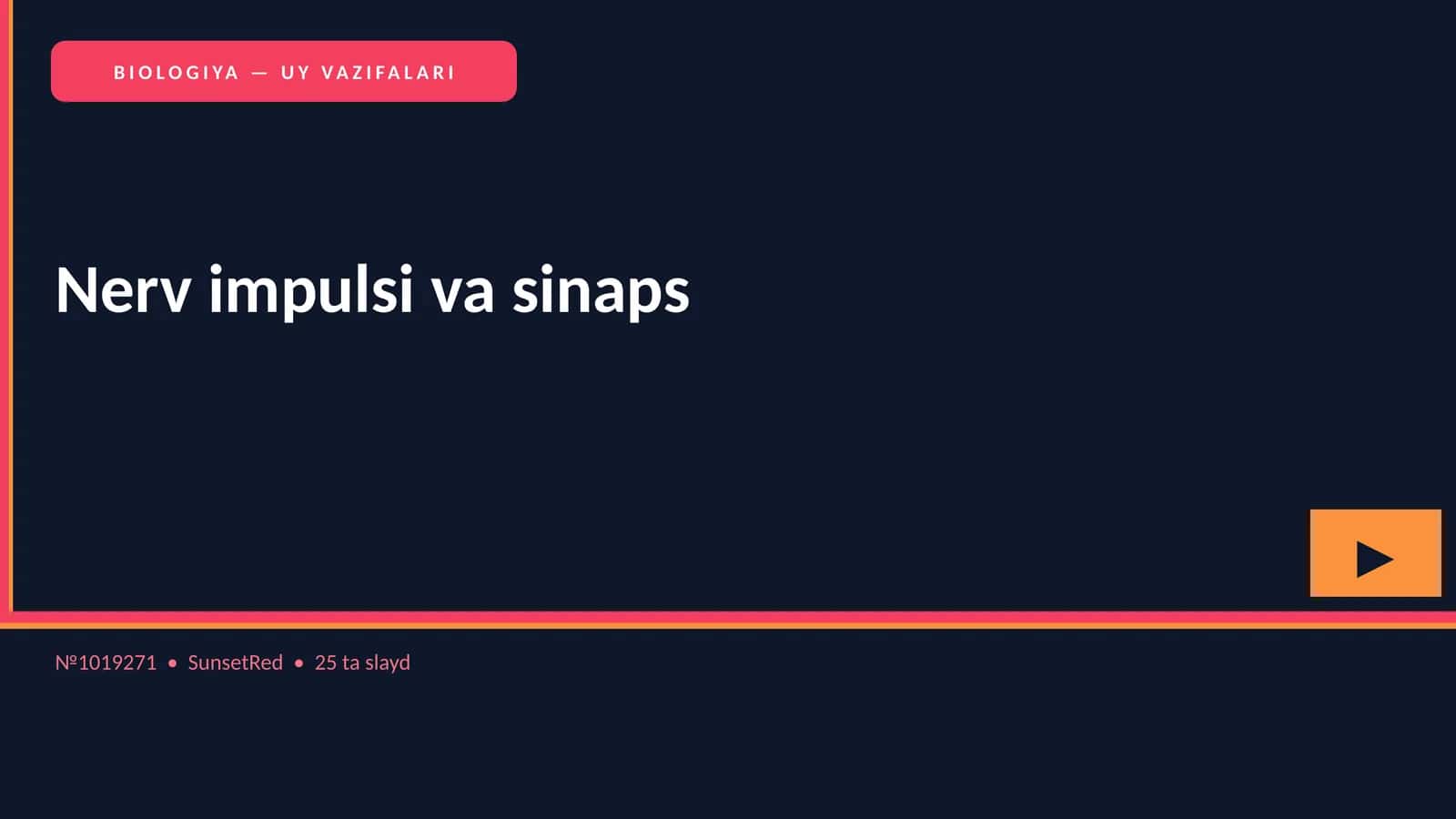 Nerv impulsi va sinaps 1