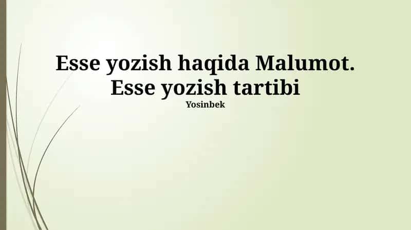 Insho Yozuv Jarayoni 1