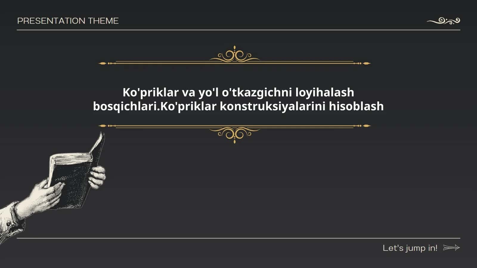 Ko'priklar va yo'l o'tkazgichni loyihalash bosqichlari.Ko'priklar konstruksiyalarini hisoblash 1