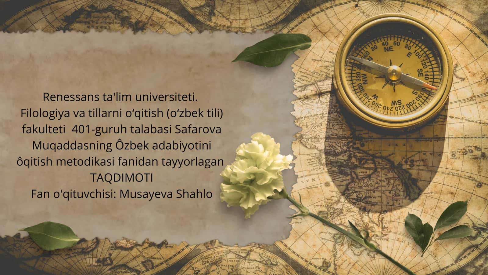 Tõra Sulaymonning O‘zbek adabiyotini ôqitish metodikasi 1