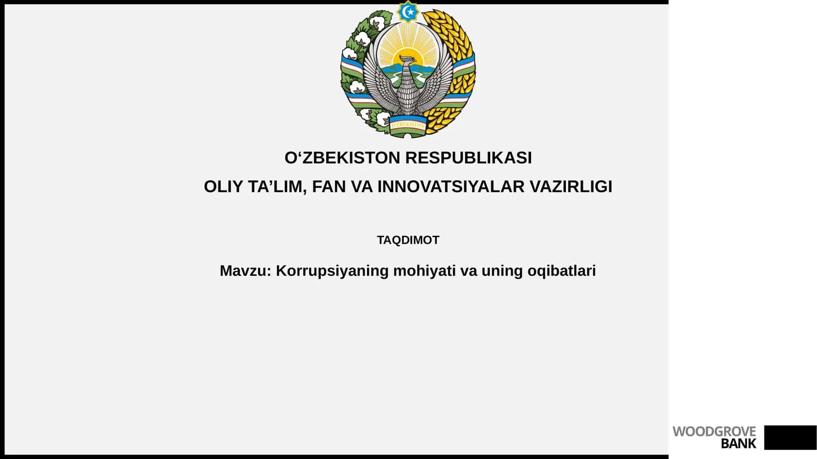 Korrupsiyaning mohiyati va uning oqibatlari 1