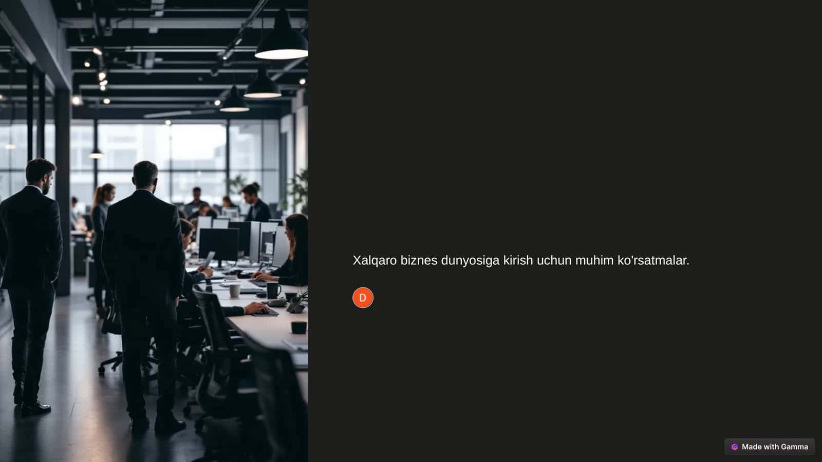 Xalqaro biznes dunyosiga kirish uchun muhim ko'rsatmalar 1