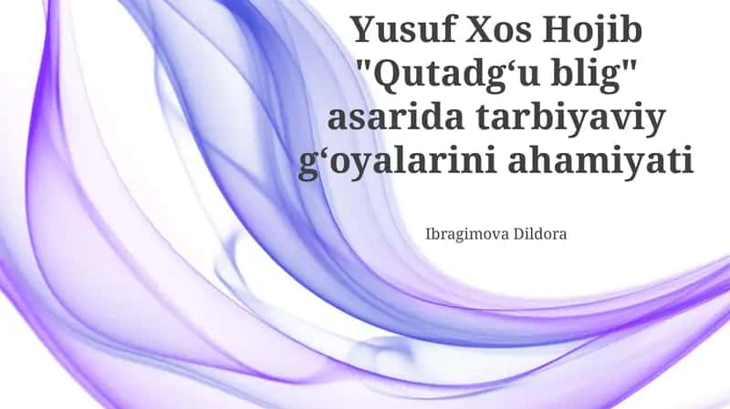 Qutadgʻu Bilig 1
