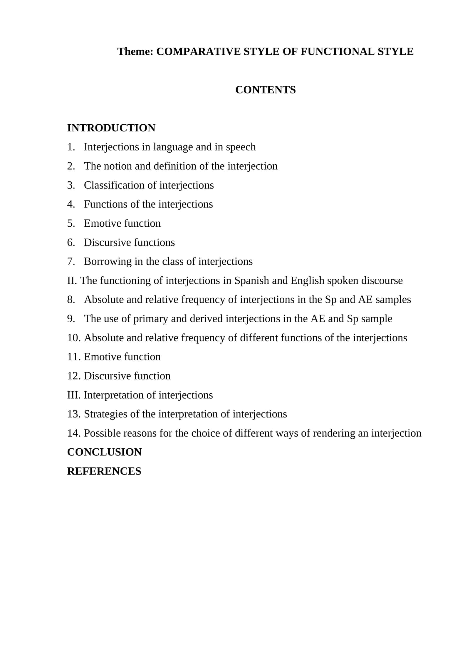 COMPARATIVE STYLE OF FUNCTIONAL STYLE 1