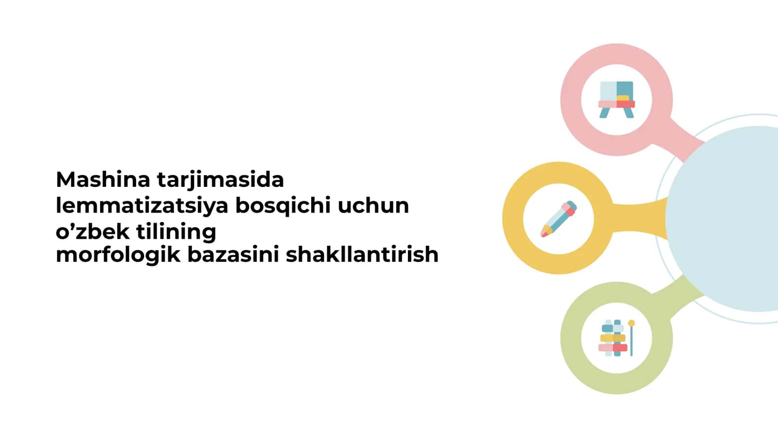Mashina tarjimasida lemmatizatsiya bosqichi uchun o’zbek tilining morfologik bazasini shakllantirish 1