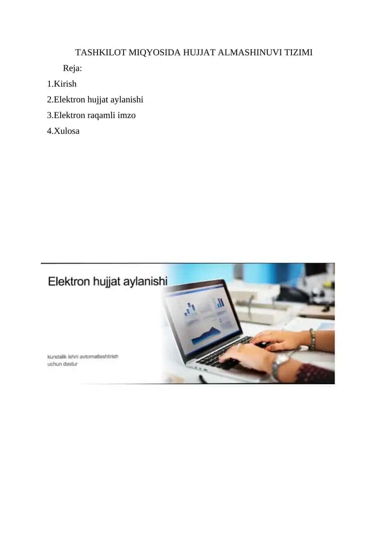 Hujjat Almashinuvi Tizimi 1