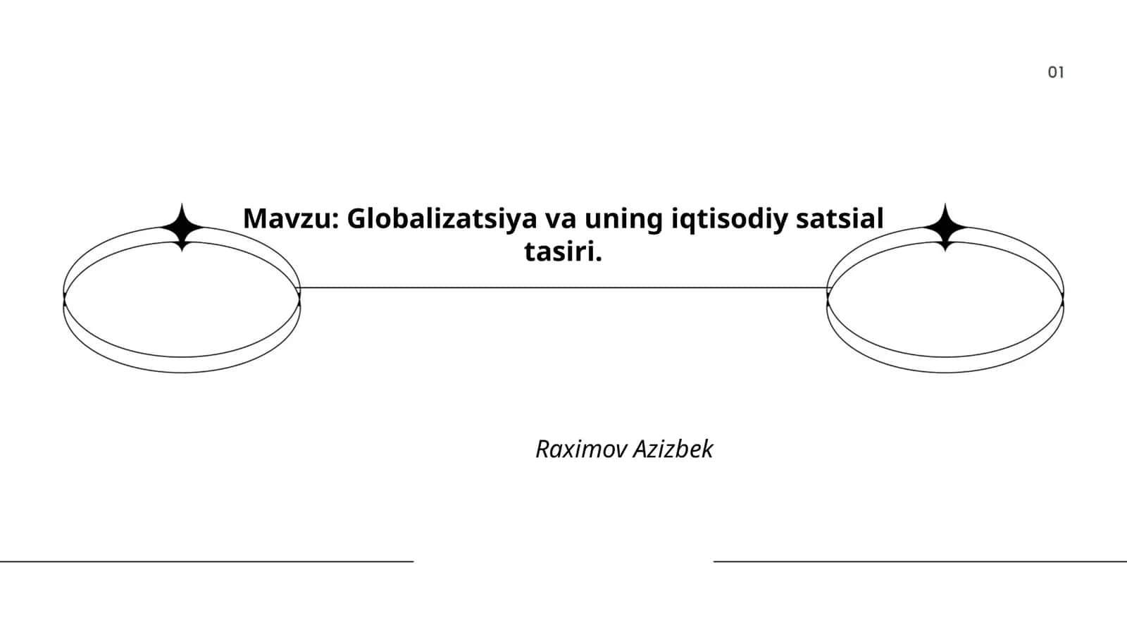 Globalizatsiya va uning iqtisodiy satsial tasiri 1