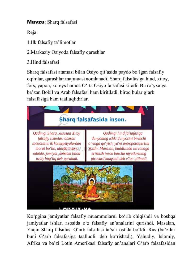Sharq falsafasi 1