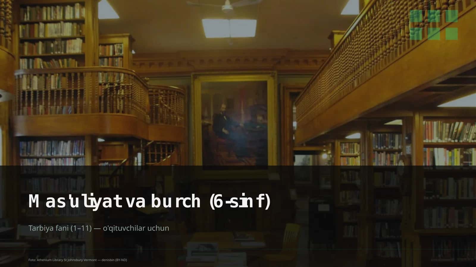 Mas'uliyat va burch (6-sinf) 1