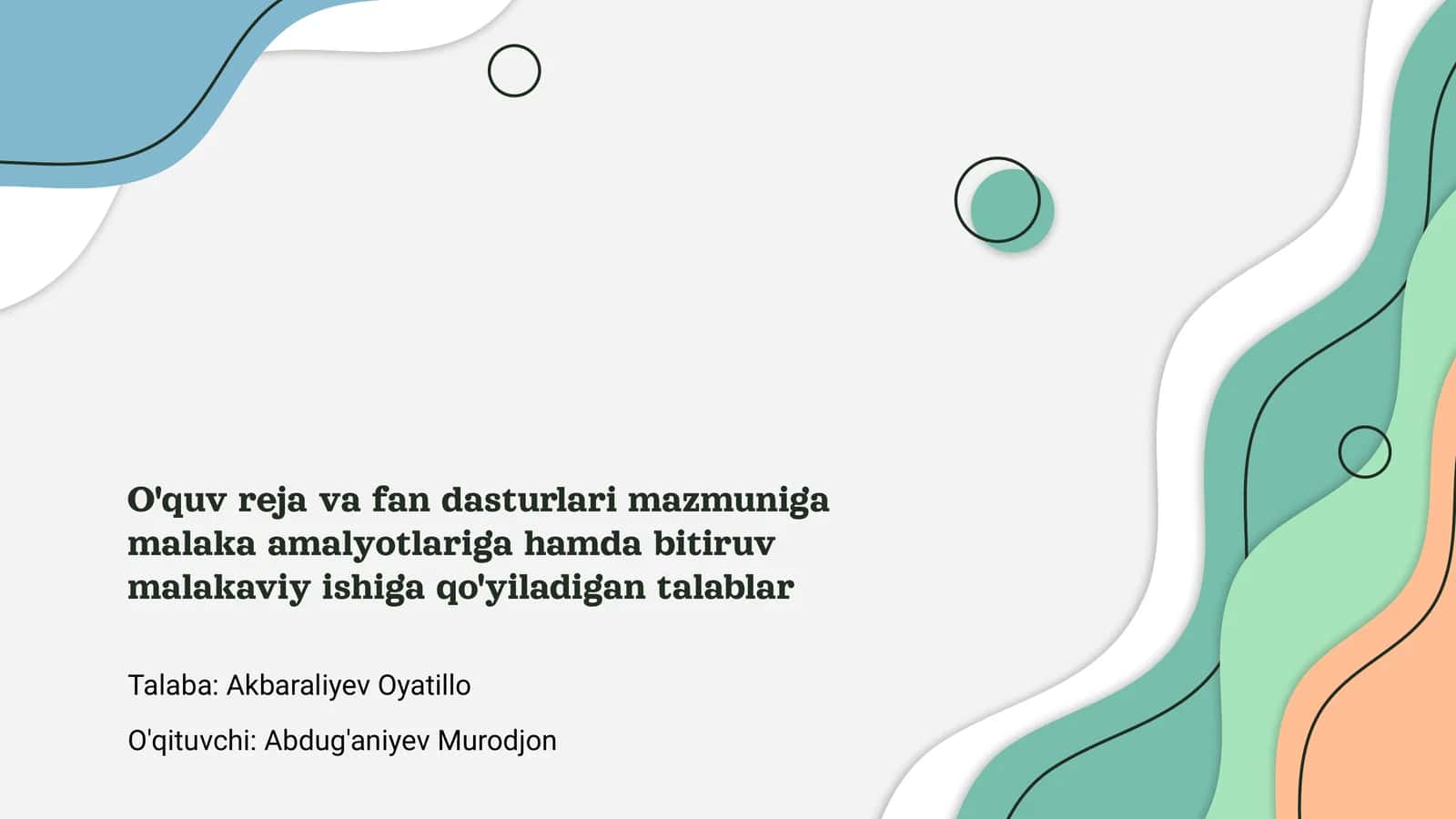 O'quv reja va fan dasturlari 1
