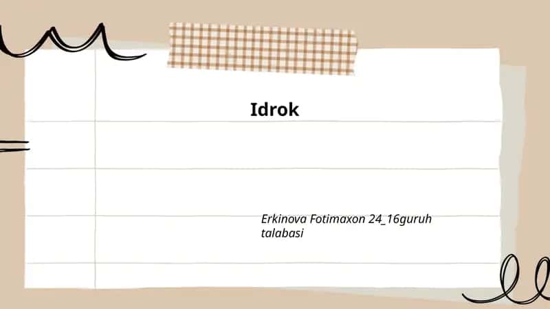 Idrok 1