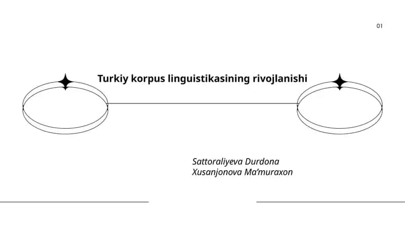 Turkiy korpus linguistikasining rivojlanishi 1