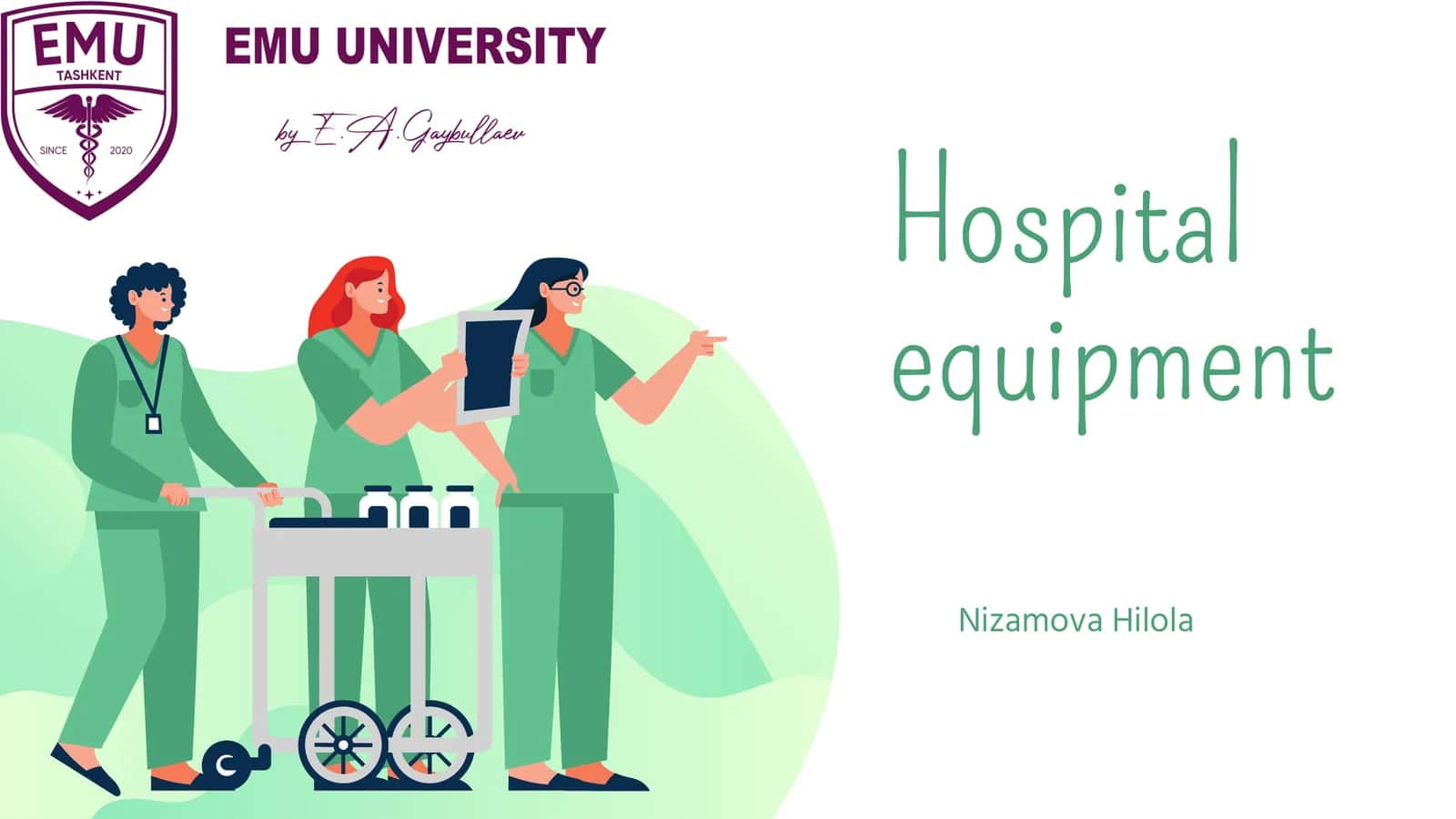 Hospital equipment 1