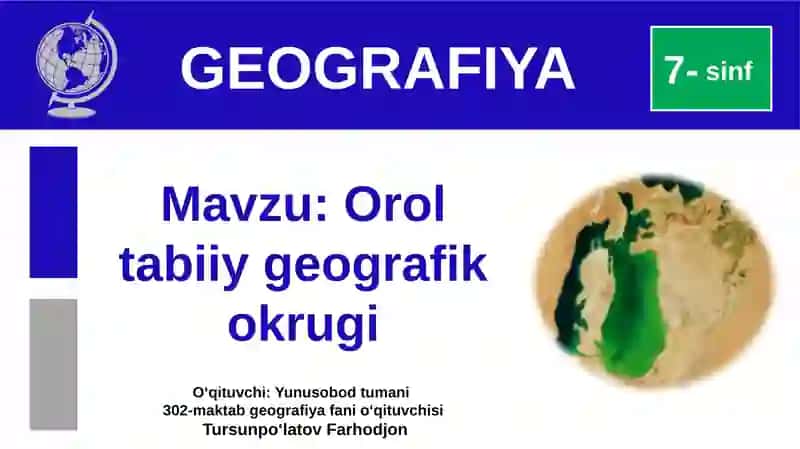 Oroltabiiy Geografik Okruglar