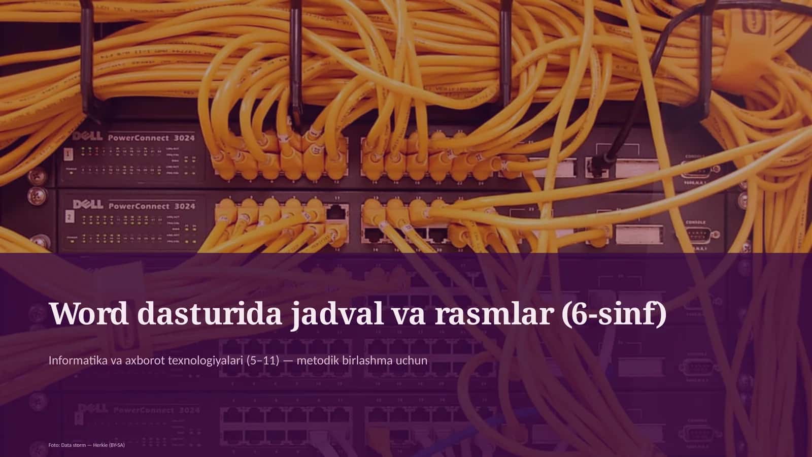 Word dasturida jadval va rasmlar (6-sinf) 1