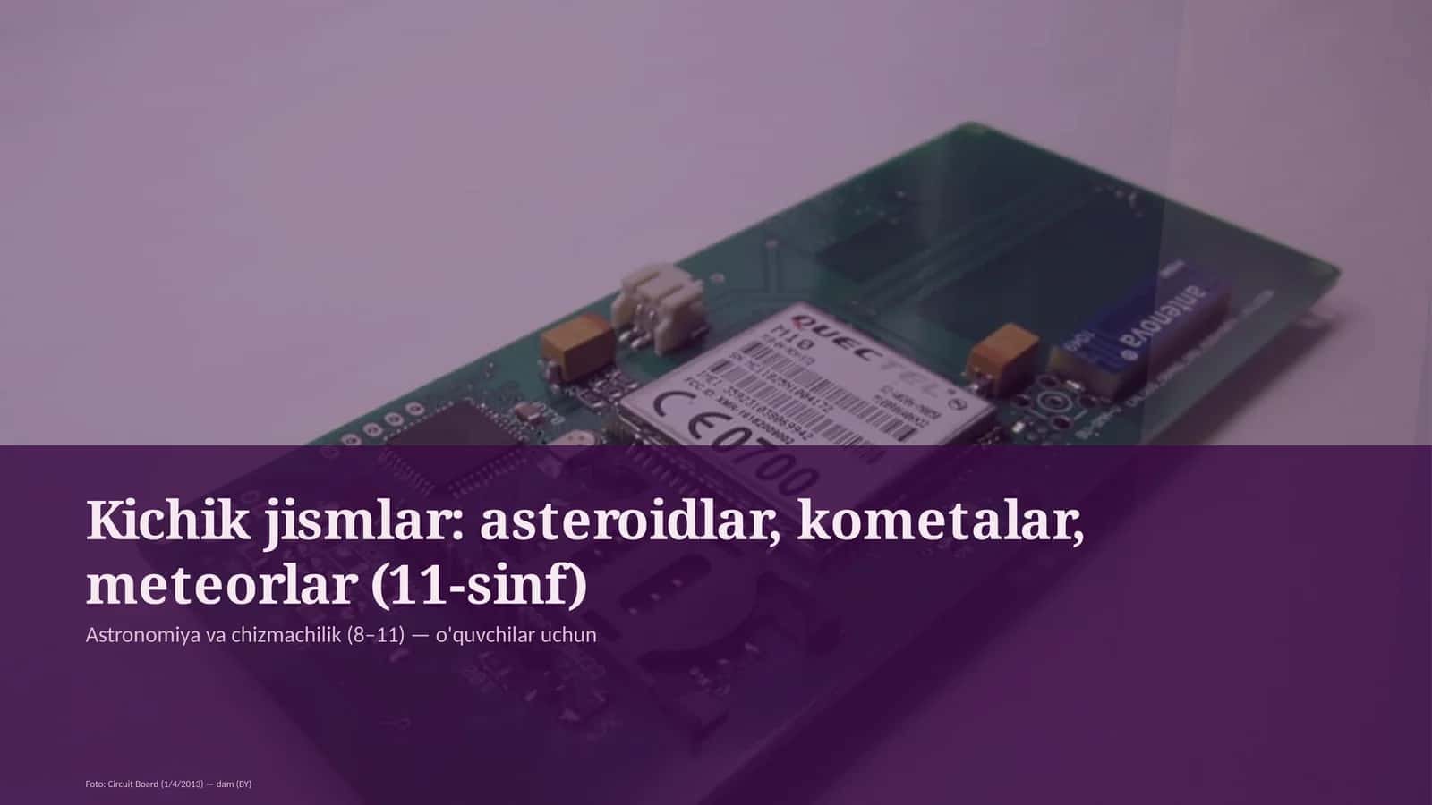 Astronomiya va chizmachilik (8–11) 1