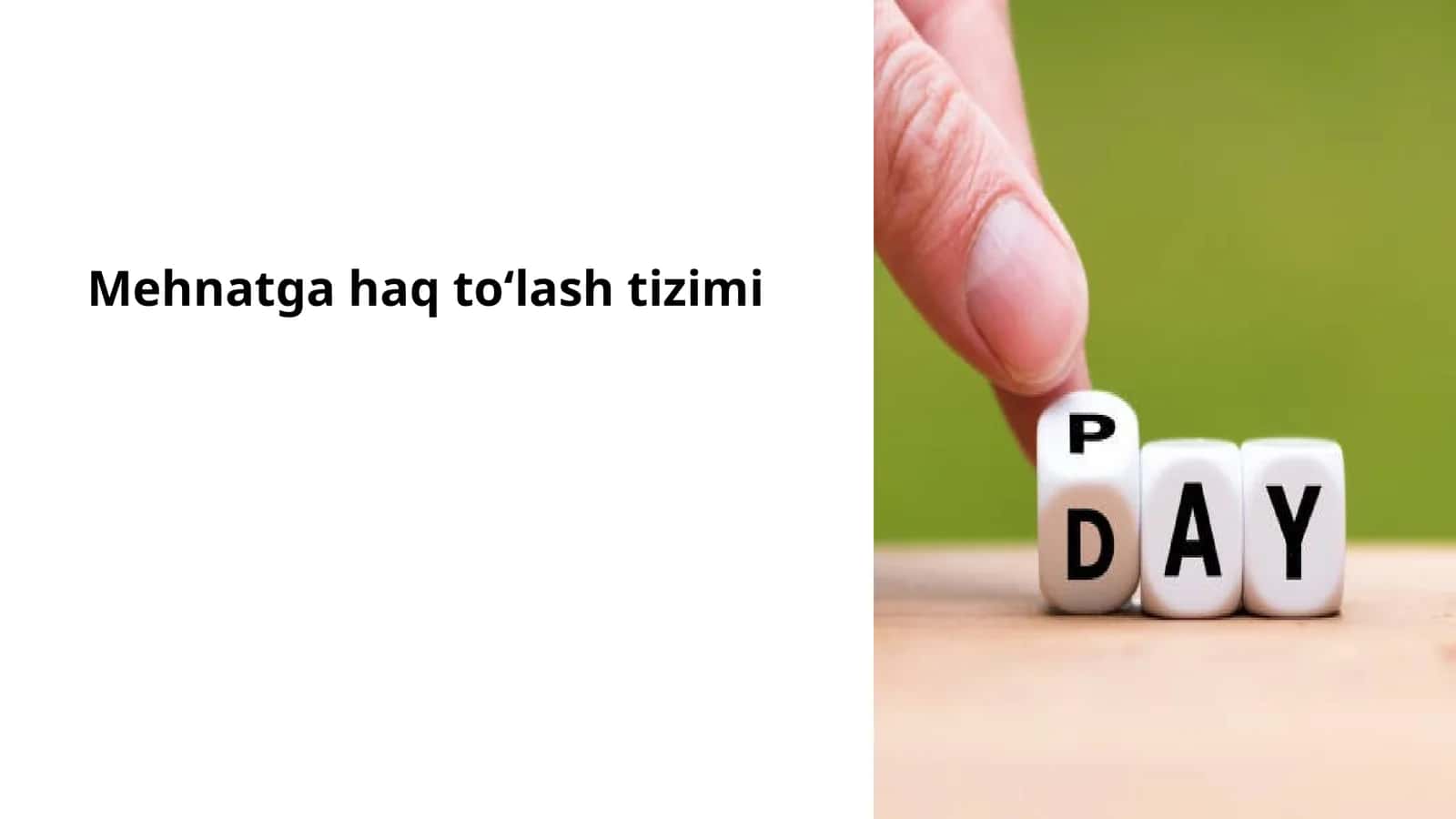 Mehnatga haq toʻlash tizimi 1