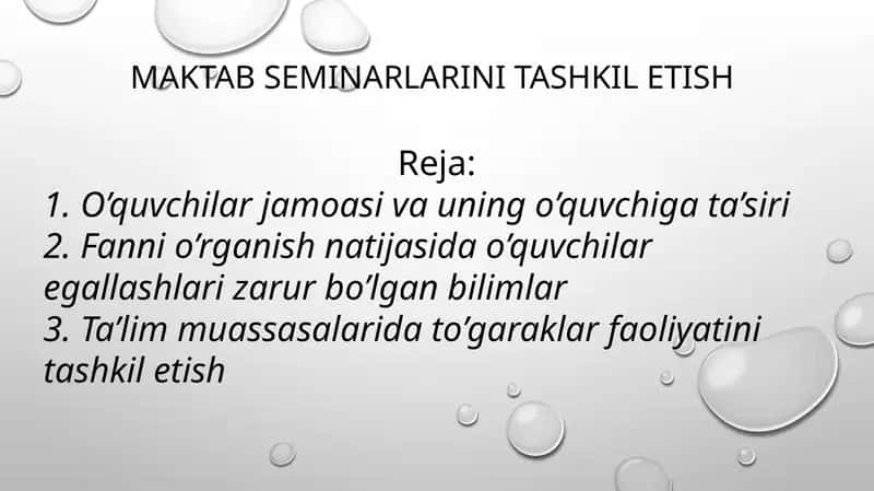 MAKTABSEMINARLARINI TASHKILETISH 1