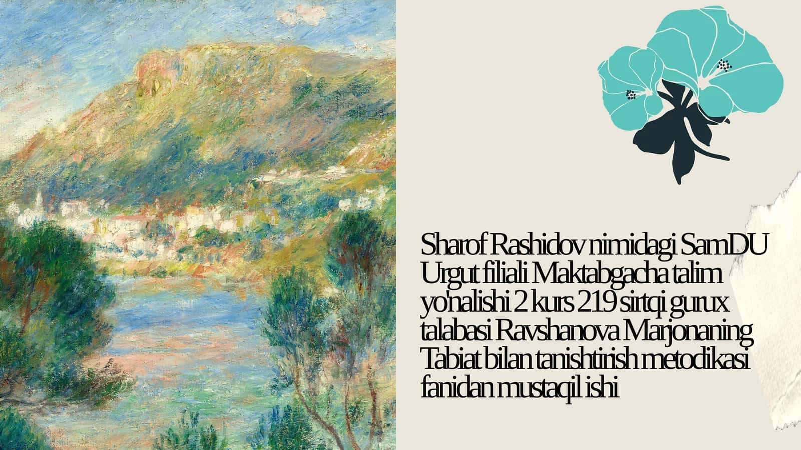 Tabiatga ekskursiya maktabgacha yoshdagi bolalar tarbiyasida 1