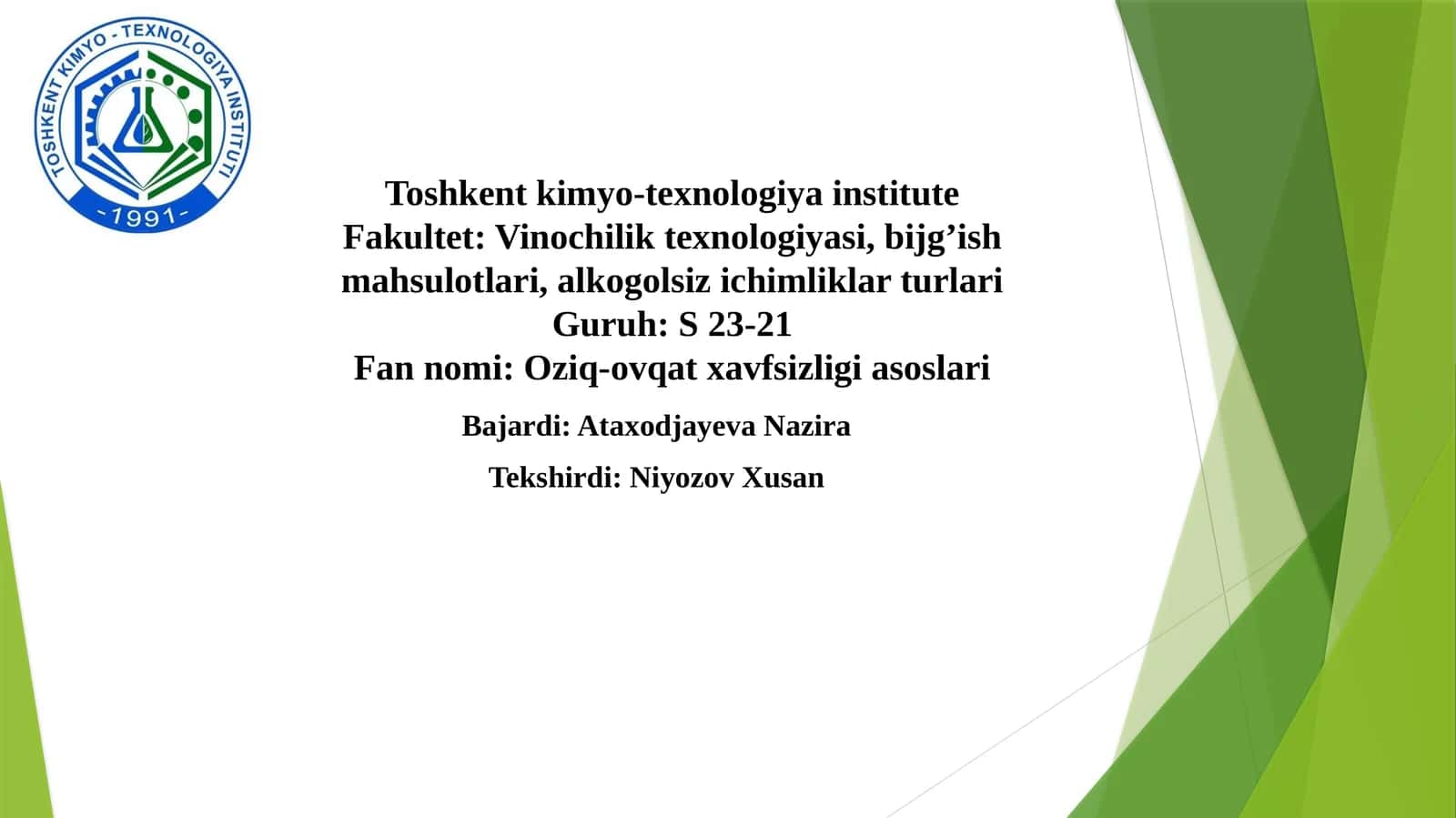 Yogurt mahsuloti identifikatsiyalash va soxtaligini o'rganish 1