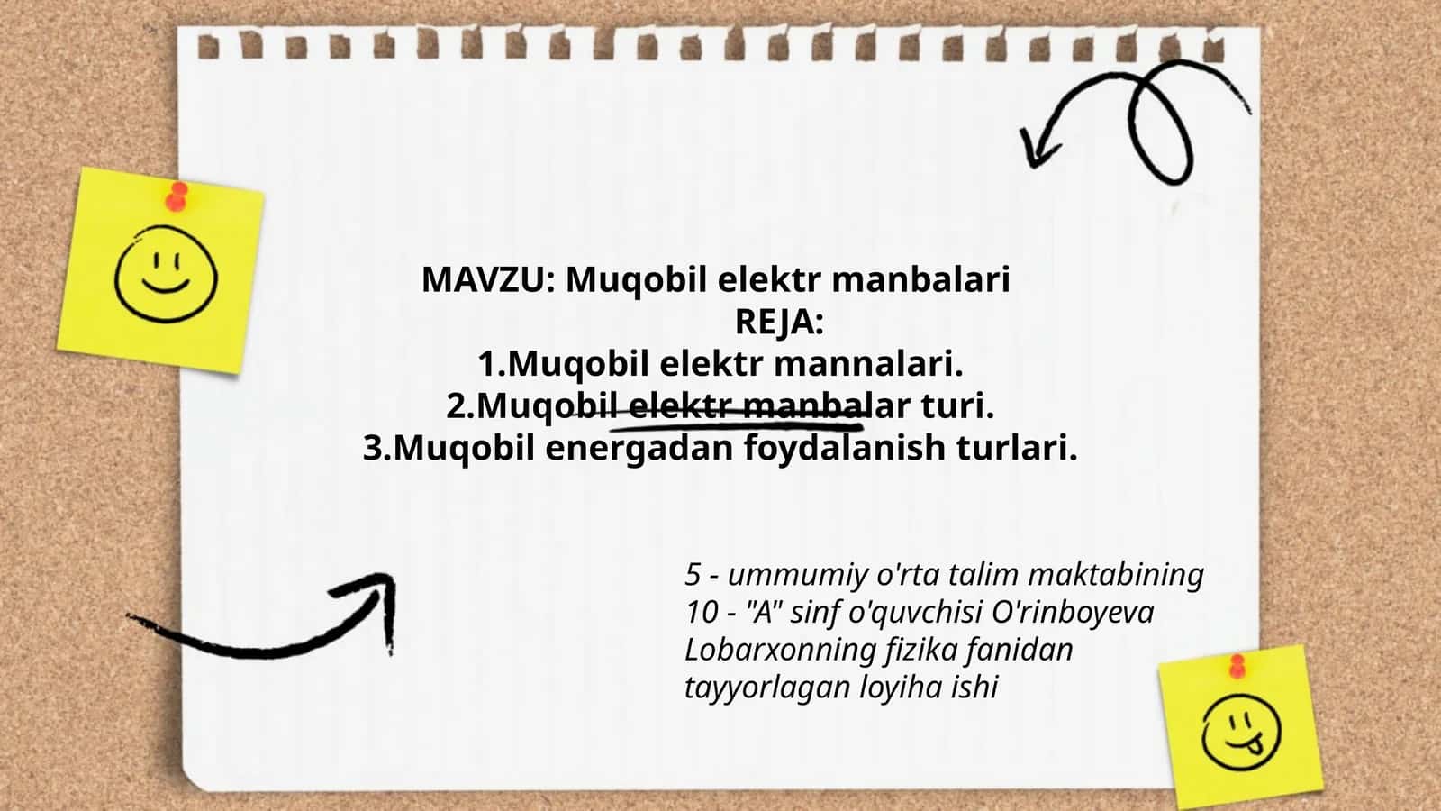 Muqobil elektr manbalari 1