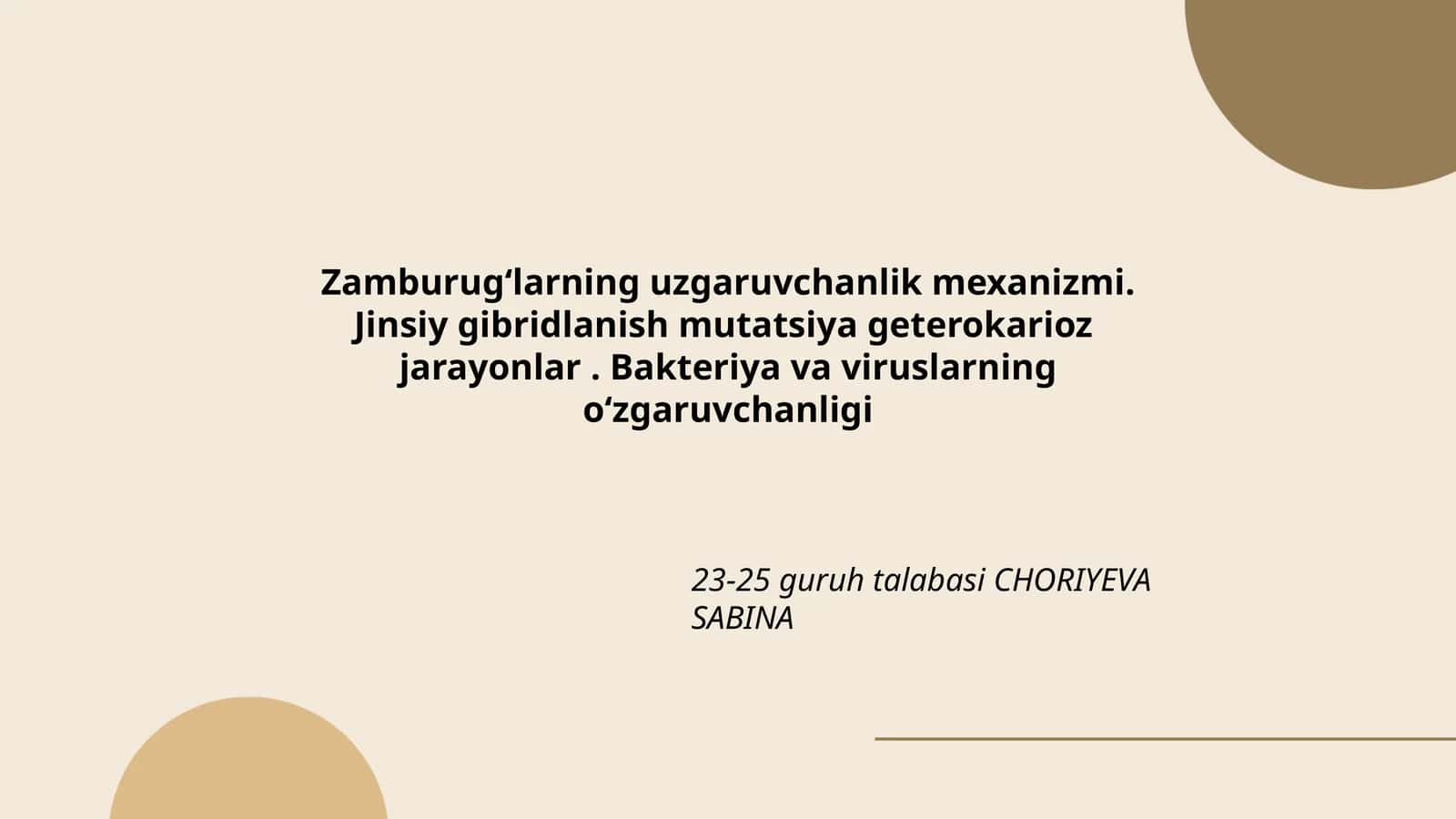 Zamburugʻlarning uzgaruvchanlik mexanizmi 1