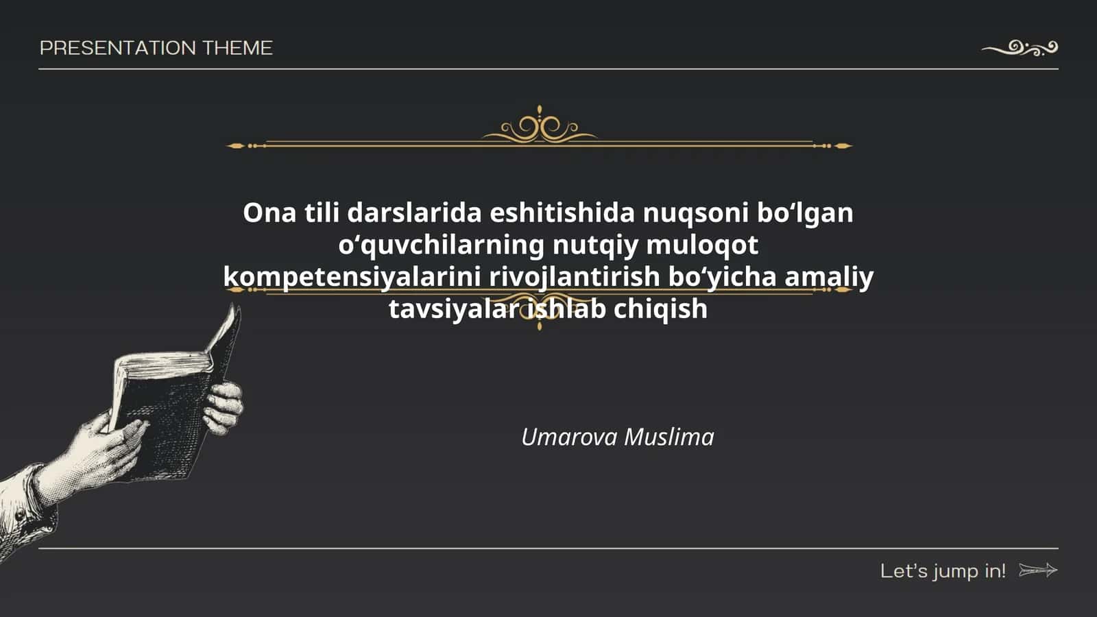 Ona tili darslarida eshitishida nuqsoni boʻlgan oʻquvchilarning nutqiy muloqot kompetensiyalarini rivojlantirish boʻyicha amaliy tavsiyalar ishlab chiqish 1