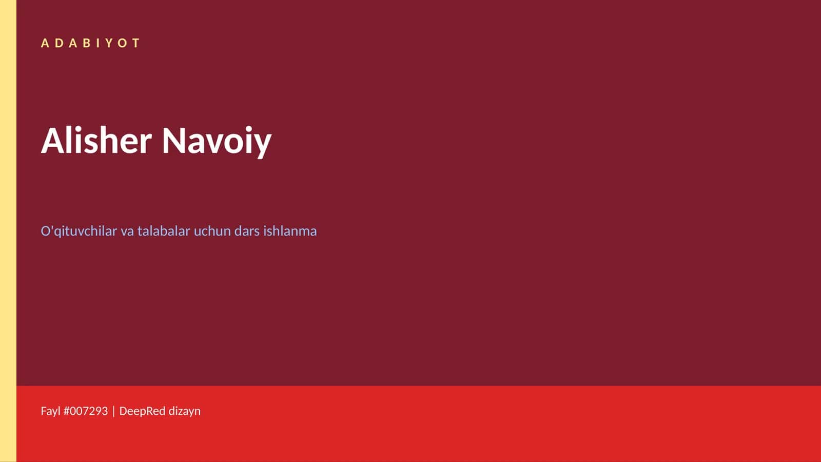 Alisher Navoiy 1