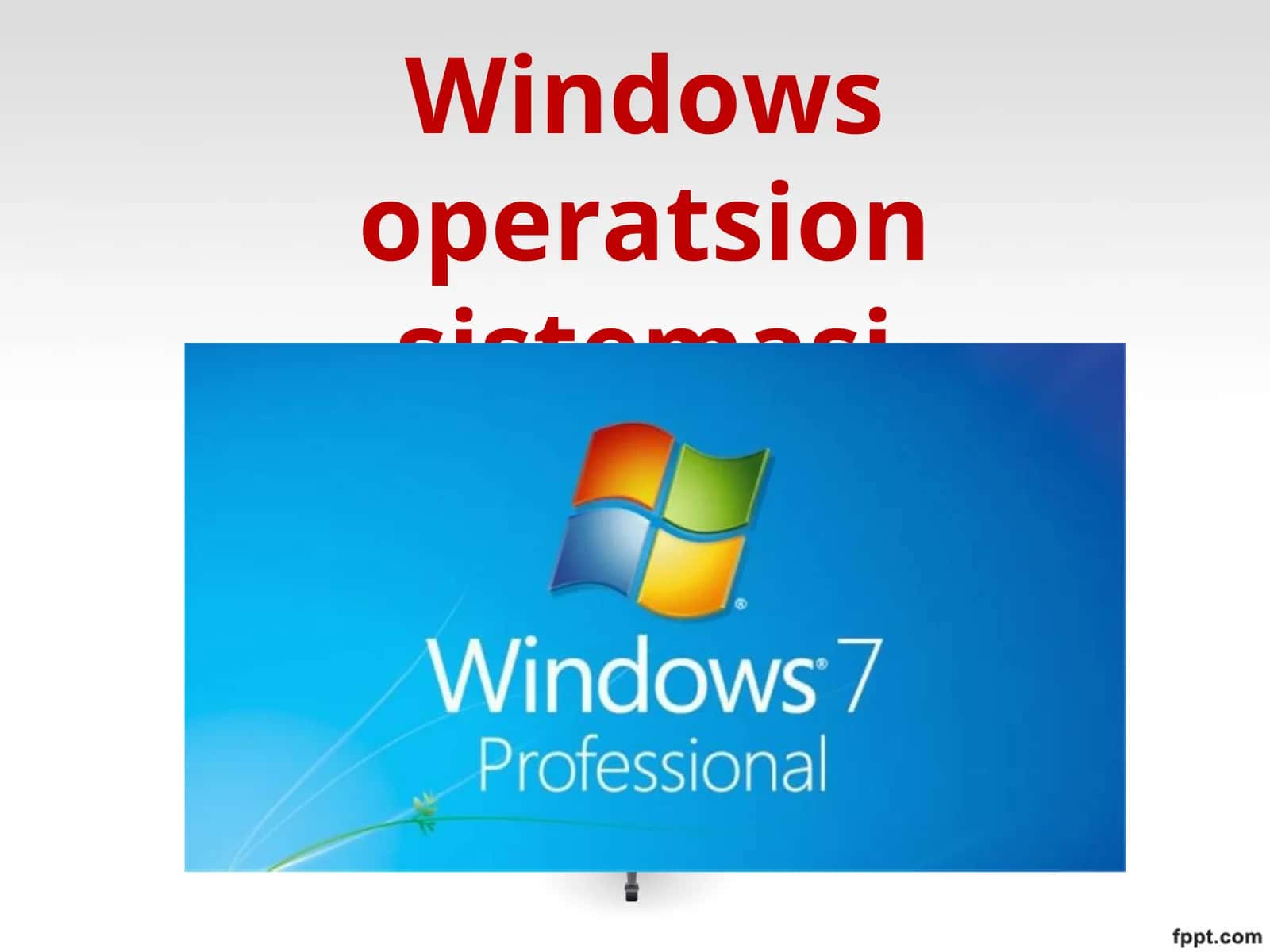 Windows operatsion sistemasi 1