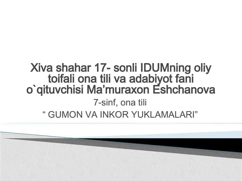GUMON VA INKOR YUKLAMALARI 1