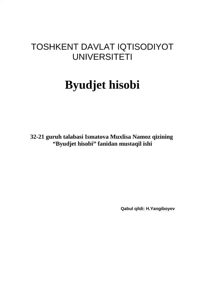 Byudjet tashkilotlarida asosiy vositalar eskirishini aniqlash va hisobga olish