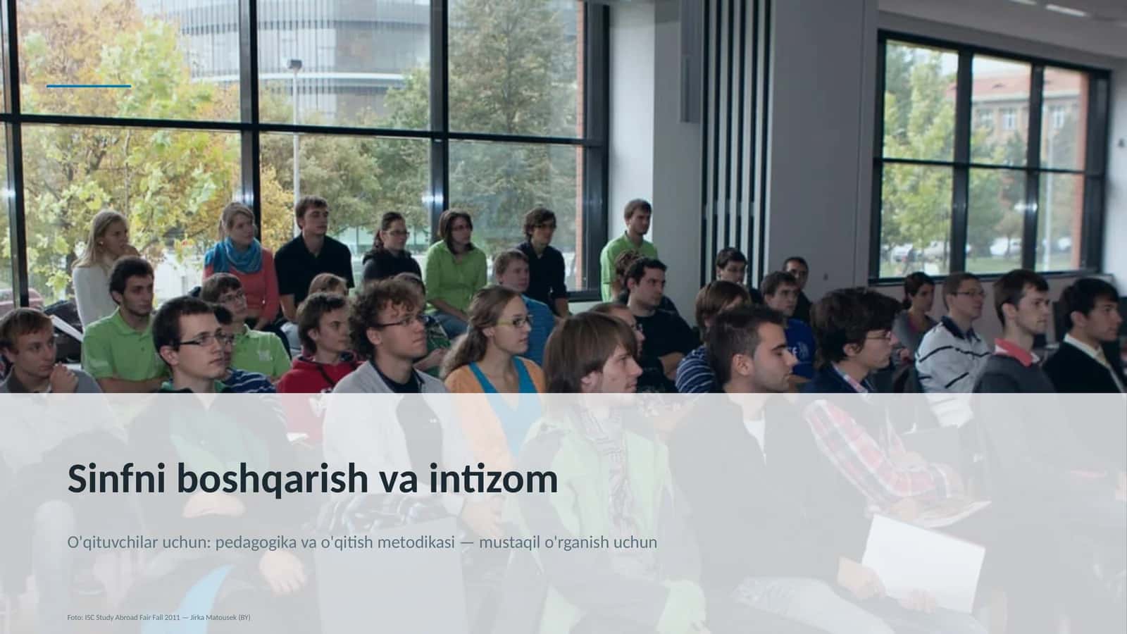 Sinfni boshqarish va intizom 1