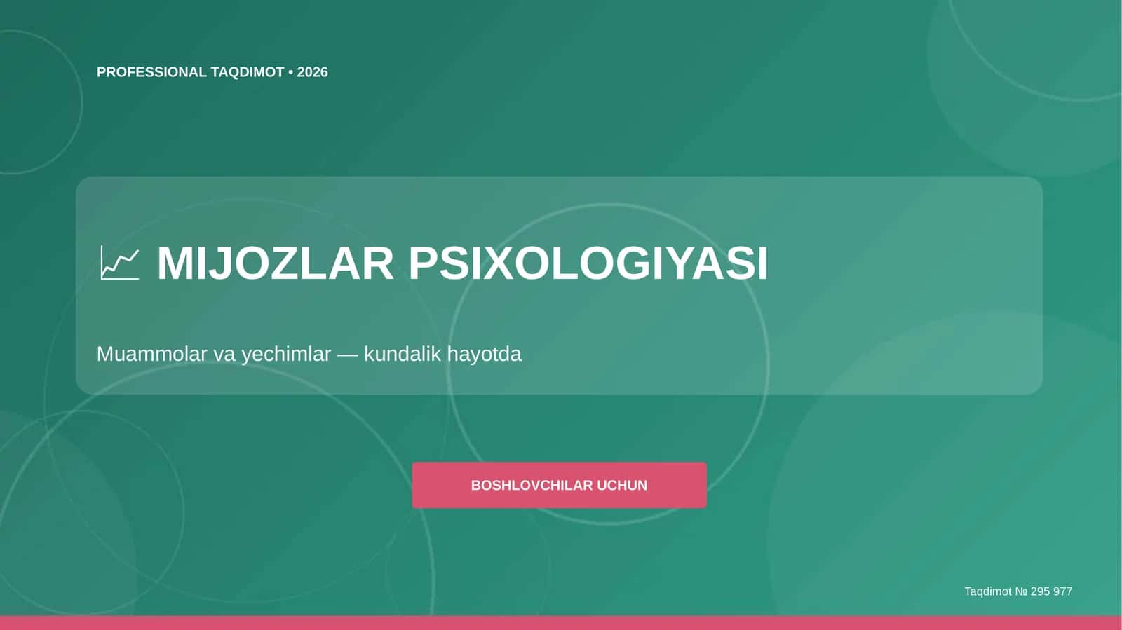 MIJOZLAR PSIXOLOGIYASI 1