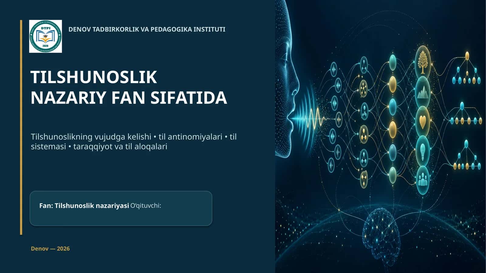 TILSHUNOSLIKNAZARIY FAN SIFATIDA 1