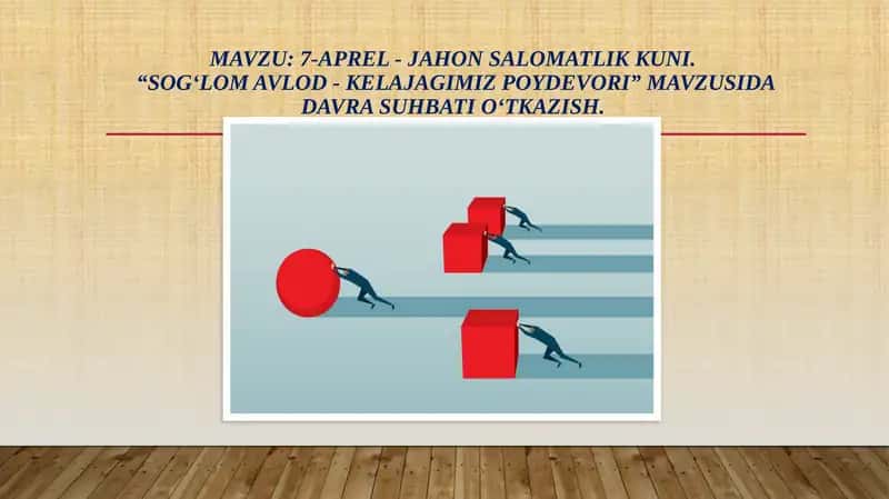 Sog'lom avlod - kelajagimiz poydevori. 1