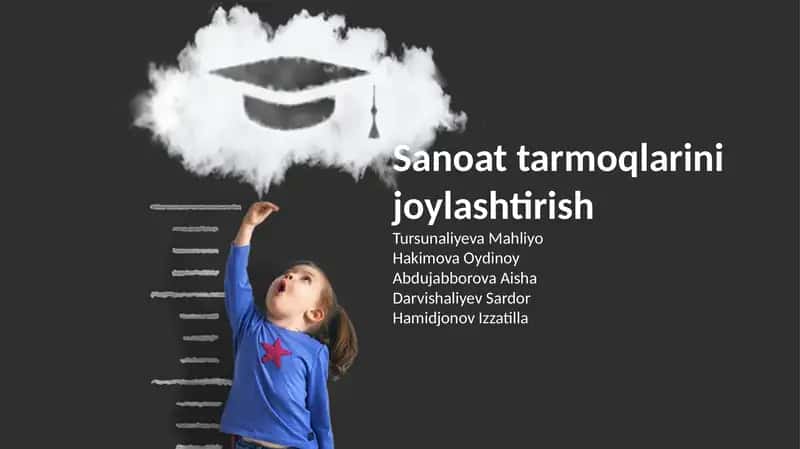 Sanoat tarmoqlarini joylashtirish 1
