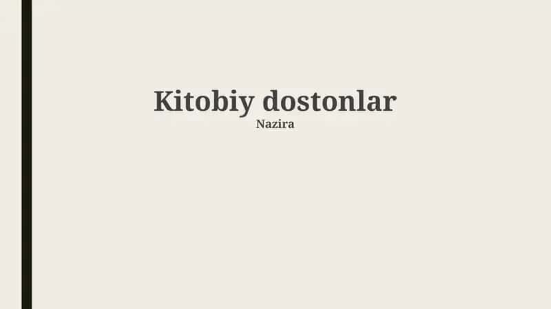 Adabiy epik asarlar 1