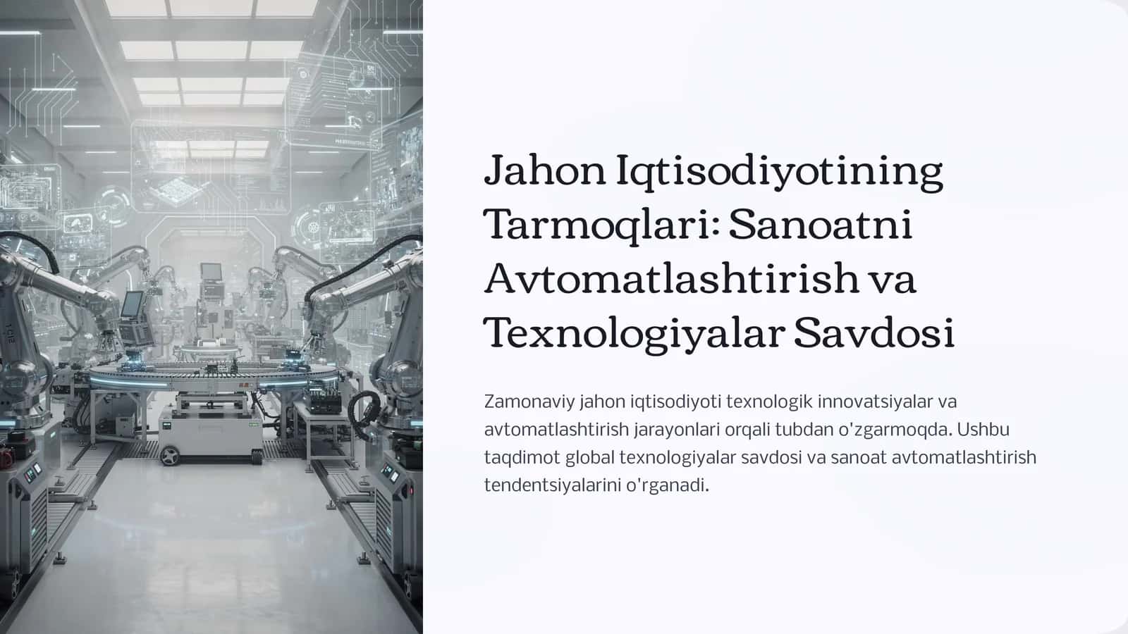 Texnik Taraqqiyotning Xalqaro Savdoga Ta'siri Nazariyalari 1