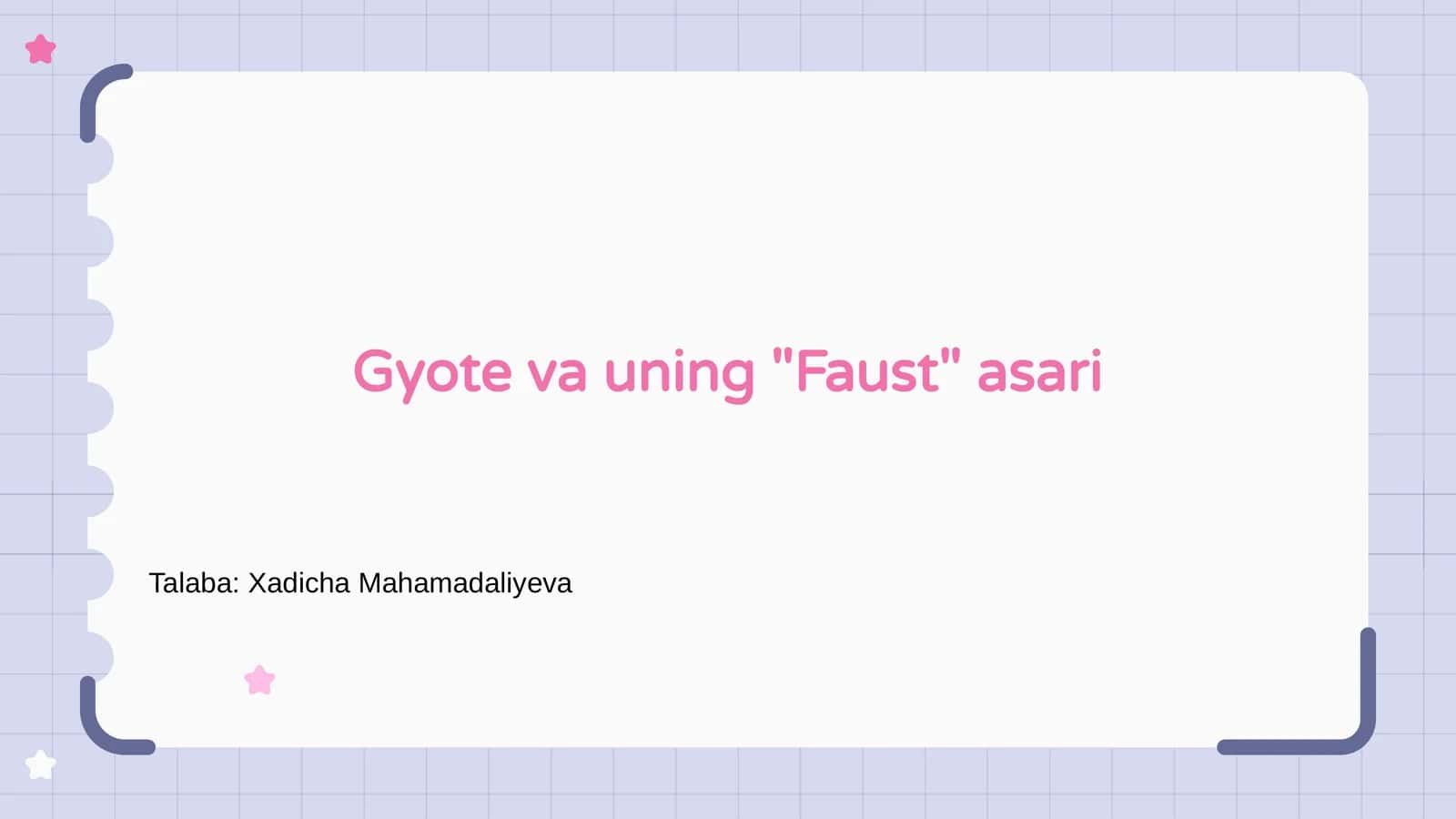 Gyote va uning "Faust" asari 1