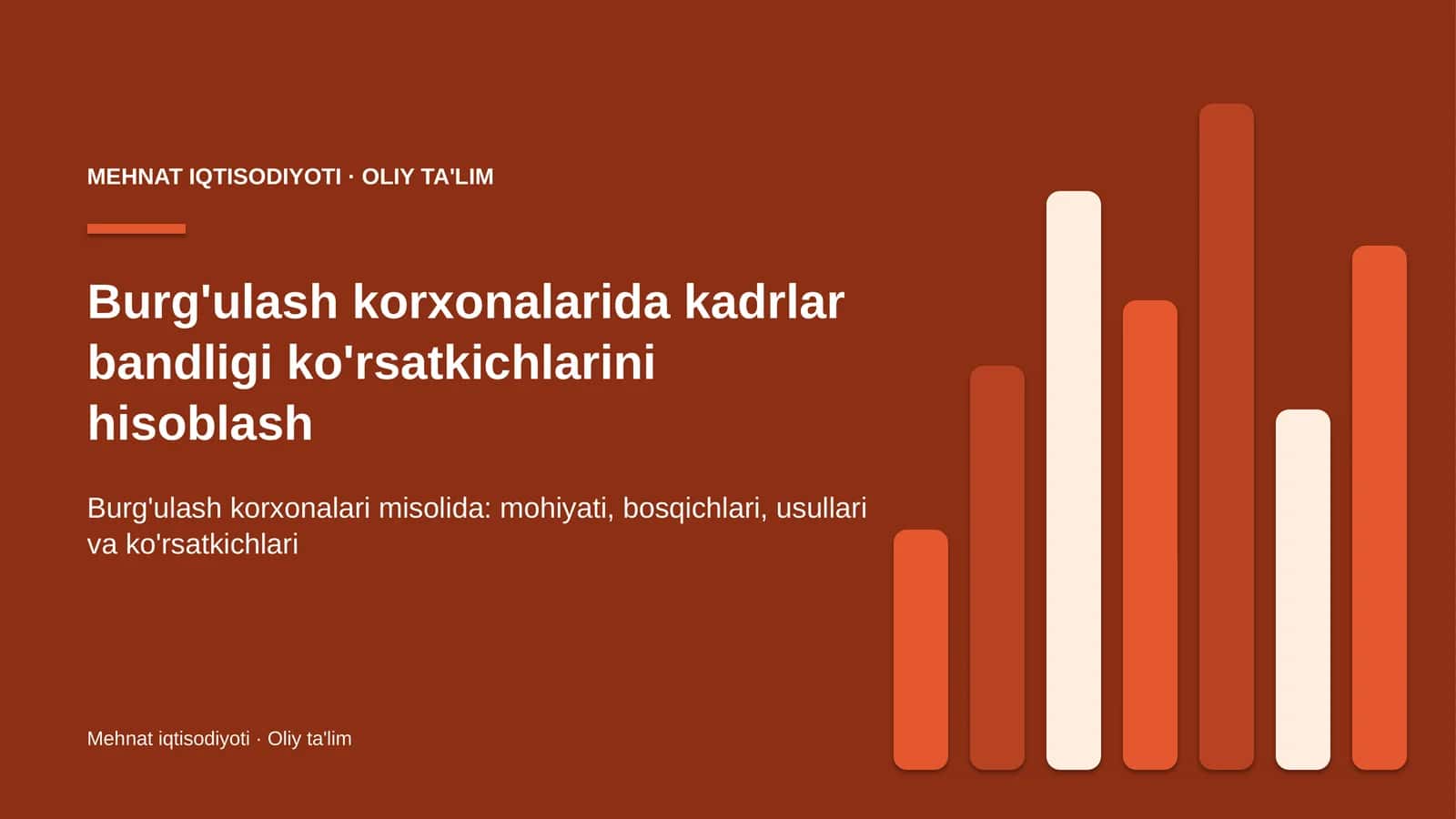 Mehnat iqtisodiyoti va oliy ta'lim 1