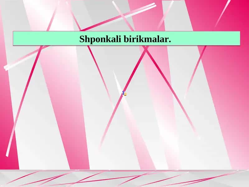 Shponkali birikmalar 1
