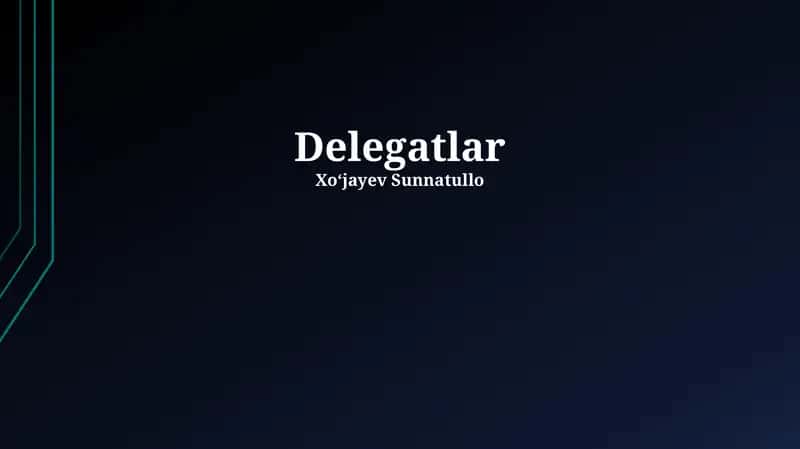 Delegatlar 1