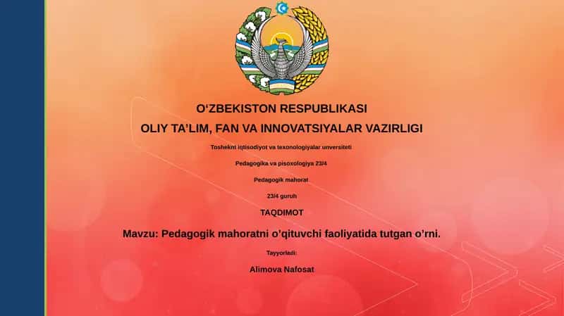 Pedagogik mahorat 1