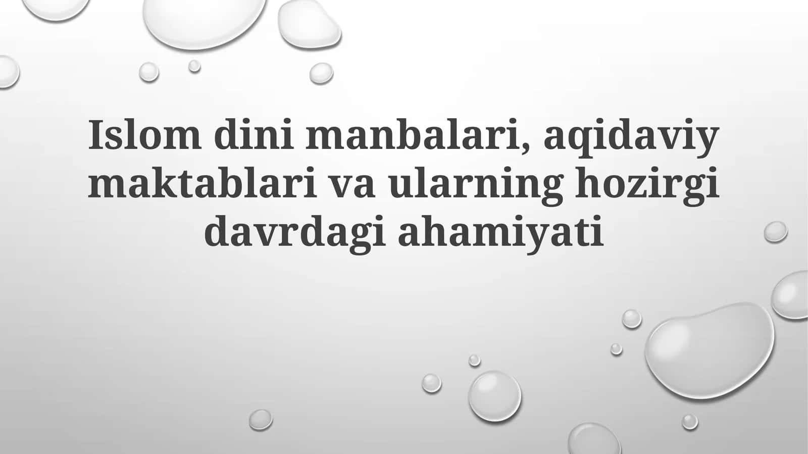 Islomdinimanbalari 1