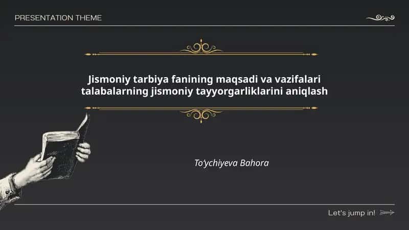 Jismoniy tarbiya fanining maqsadi va vazifalari 1