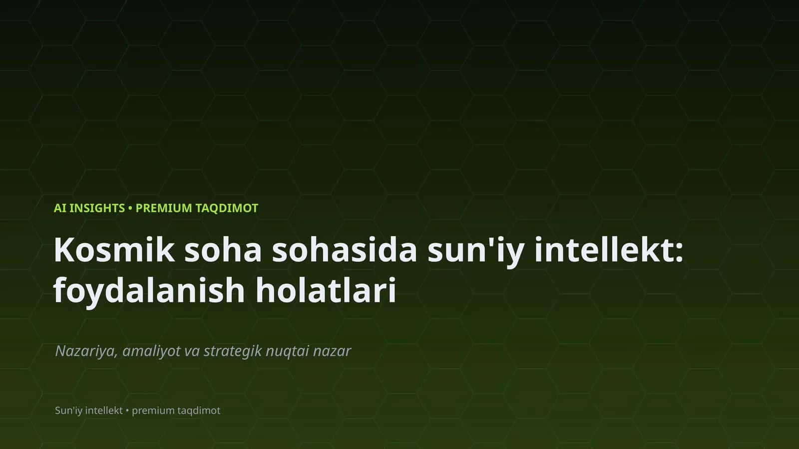 Sun'iy intellekt holat va misol yordamida murakkab vazifalarni avtomatlashtiradi 1