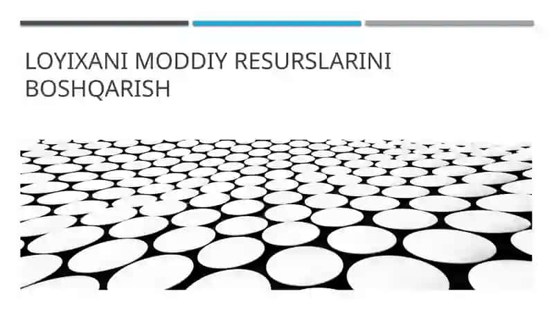 Loyixanimoddiy resurslarini boshqarish 1