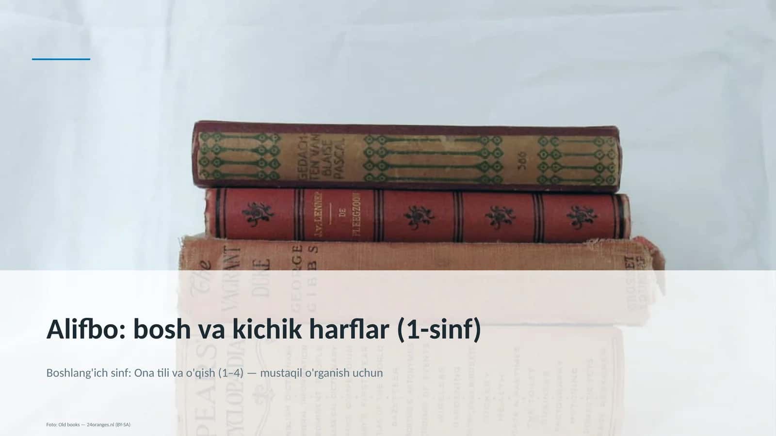 Alifbo: bosh va kichik harflar (1-sinf) 1