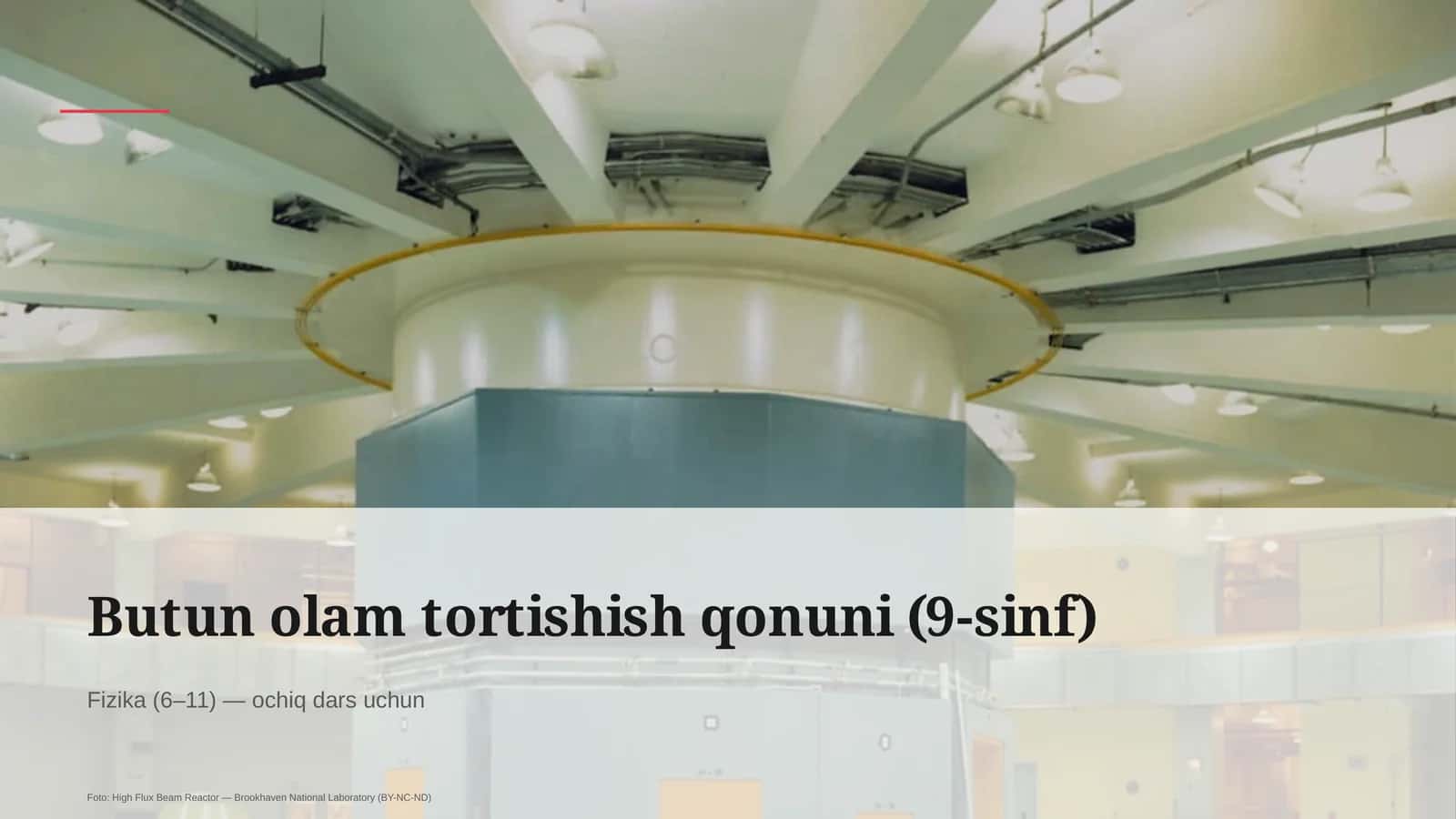 Butun olam tortishish qonuni (9-sinf) 1